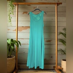 Soft Surroundings Petite Sleeveless Teal Maxi Dress- Size M** See Measurements